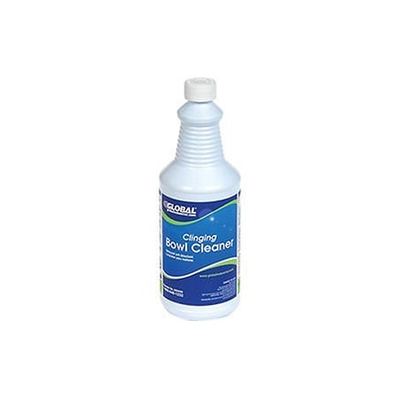 Global Industrial Clinging Bowl Cleaner, 1 Quart Bottles, 12PK 640409